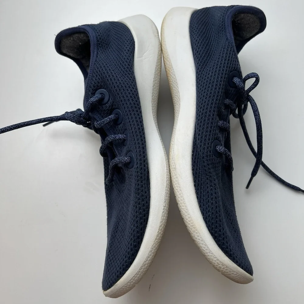 Allbirds Men's  TR Tree Runners Size 12 Blue Sneakers Lace Up Comfort Shoes